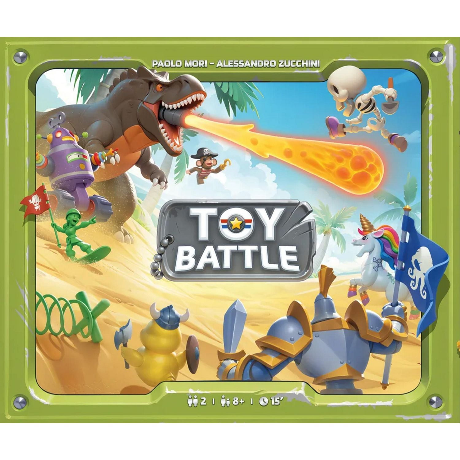 Asmodee - Repos Production - Toy Battle - Family Fun Board Game - For 2 Players - Ages 8 and up - French