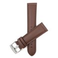 thumbnail image 1 of Extra Long (XL), 22mm Leather Watch Band Strap, Mat, Tone-on-Tone Stitching, Stainless Steel Buckle, 1 of 7