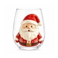 thumbnail image 2 of CQCYD Christmas Glass, 15oz/420ml Cute Christmas Collection Commemorative Drinking Glass, Large Capacity 2D Holiday Glassware for Dining Table Party Decor Christmas Gift for Family Friends, 2 of 8