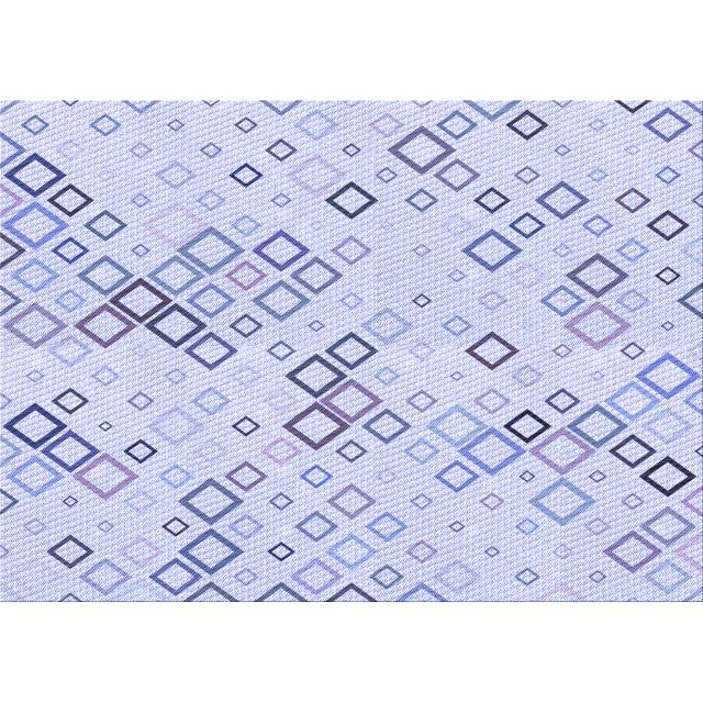 Ahgly Company Machine Washable Indoor Rectangle Transitional Lavender Blue Area Rugs, 3' x 5'