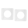 thumbnail image 1 of DOLITY 2x Plaque de Renforcement de Porte Bouton de Porte Poignée de Porte Support de Plaque Blanc, 1 of 8
