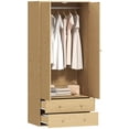 thumbnail image 1 of HOMCOM Garde-Robe Placard, Armoire avec Tiroirs et Tringle pour Chambre, 1 of 10