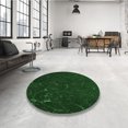 thumbnail image 4 of Ahgly Company Machine Washable Indoor Round Transitional Green Area Rugs, 5' Round, 4 of 7
