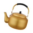 thumbnail image 1 of Portable Tea Kettle Kettle Anti-scalding Handle Lightweight Gold Multifunction Kettle for Outdoor Kitchen Hiking Camping , Gold, 4L A-4L, 1 of 8