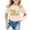 Beige, variante sur NINGMENG Juniors Filles Hauts & T-Shirts Imprimé de Lettres Col Rond Manches Courtes Mode Décontracté Hauts Chandail T-Shirts Tenue de Vacances, Beige, 12-13 Ans
