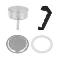 thumbnail image 4 of Espresso Coffee Moka Pot Replacement Parts Handle,Gasket Seal,Funnel,Filter, 4 of 10
