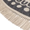 thumbnail image 4 of 6'6" Round Hamden Grey Patio Rug with Fringe, 4 of 5