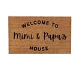 thumbnail image 1 of Welcome To Mimi And Papa's Funny Cute Doormat For Home Entryway, 1 of 4