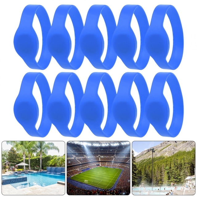 Wristband, Access Silicone Wristband Card, For Swimming Pool Room Blue