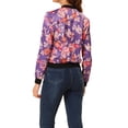 thumbnail image 3 of INSPIRE CHIC Blouson Bomber pour Femme Coupe Ajustée Léger à Fermeture Éclair Violet P, 3 of 6