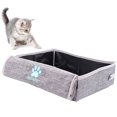 thumbnail image 1 of Portable Cat Travel Litter Box with Lid, Collapsible Car Cat Litter Box Waterproof and Easy to Clean, 1 of 7