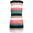 thumbnail image 4 of UPPADA Jumpsuits pour Femmes Décontracté Été Court Combishort Ample Sans Manches à Bretelles Spaghetti Shorts Salopettes Imprimé à Rayures Cordon de Serrage Ajustable Combinaisons avec Poches Liquidation en Liquidation Rose,m, 4 of 5