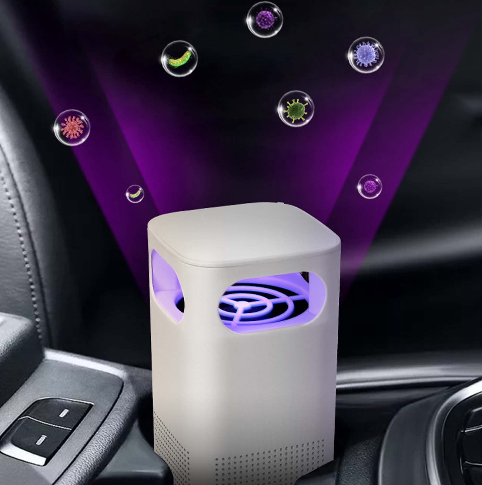 EGNMCR Home Bedroom AirPurifier Coverage 330 Sqft 22 DB Portable AirPurifier Effectively Filter For Odors Pet Dander Odor removal purifier