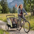 thumbnail image 2 of Aosom Remorque pour Vélo d'Enfant avec Rangement, Harnais à 5 Points Poussette pour Bébé Jaune, 2 of 10