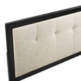 thumbnail image 3 of Modway Draper Tufted King Fabric and Wood Headboard in Black Beige, 3 of 9