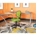 thumbnail image 4 of OSP Home Furnishings Mesh Back Armless Task Chair with Padded Fabric Seat, Green, 4 of 5