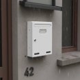 thumbnail image 2 of Outdoor Wall Mailbox Locking Letter Box Post Box Mailbox with Front Mail Slot Compact Surface Mounted Galvanized Steel Weatherproof Suitable for Porch entryway gate Outdoor Walls, 2 of 6