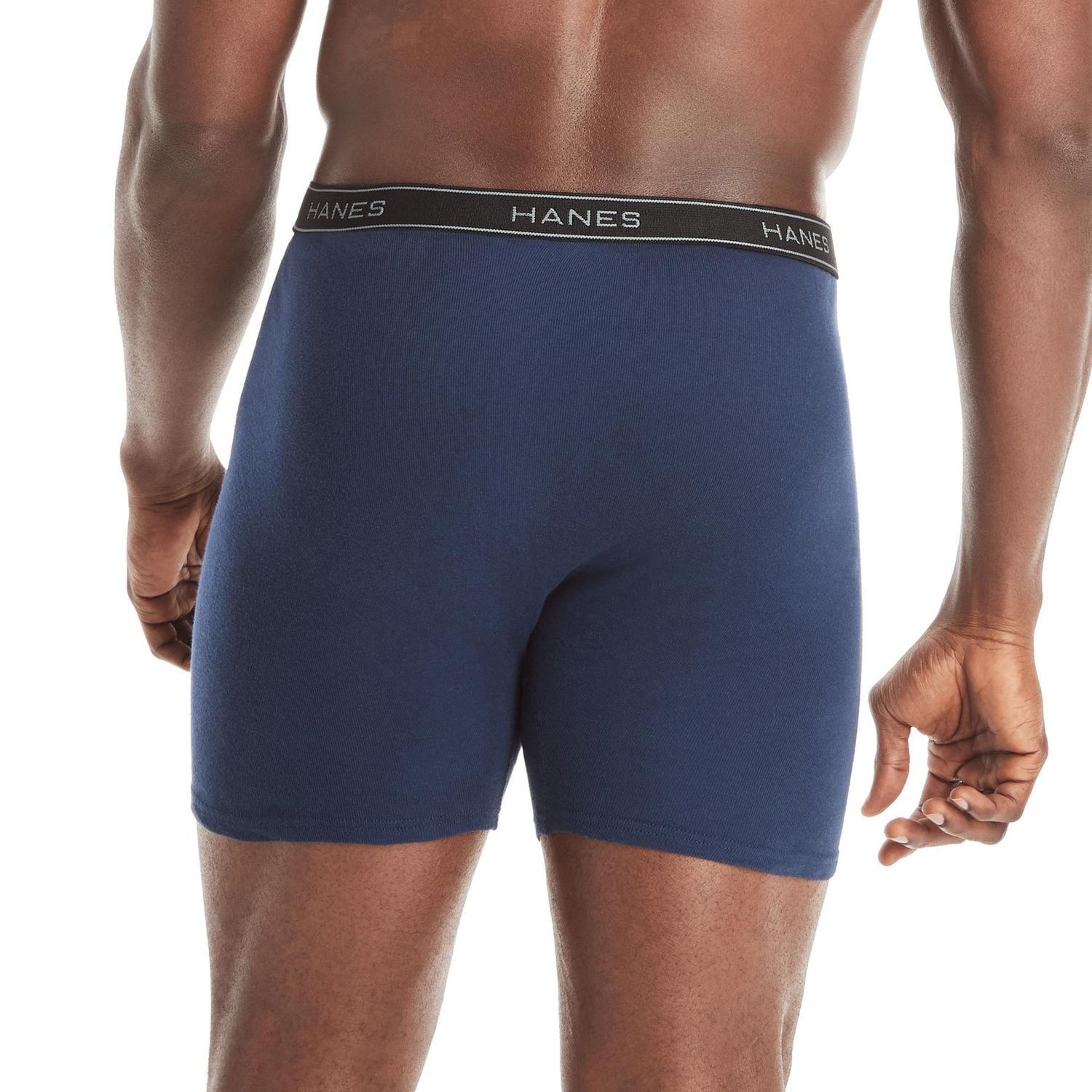 Calecons boxeurs Hanes Comfortsoft sans etiquette pour hommes, extensibles, coupe moderne, frais et respirants – paquet boni de 4 + 1