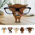 thumbnail image 4 of Dog-Shaped Tabletop Eyeglass Frame for Desktop Decor – 10.5 cm Wide Resin Animal Desk Accessory with Non-Slip Base, 4 of 5