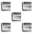 thumbnail image 3 of Transemion 36 Pieces Ear Gauges Stretching Kit Expanders 14G-00G Plugs Black 36 Pcs 5Set, 3 of 6