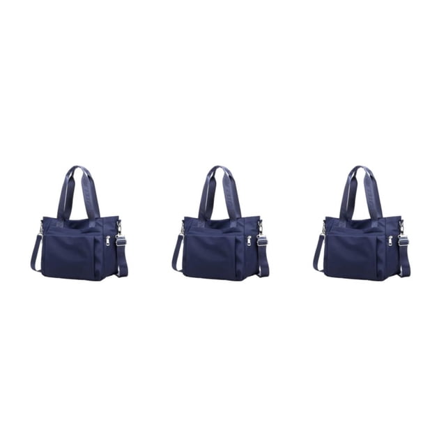 Wweixi 1/2/3 Sac Fourre-Tout Durable pour Femmes - Imperméable et Résistant à l'Usure, Multiples Poches, Bleu, 3 Pcs