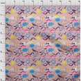 thumbnail image 4 of oneOone Polyester Lycra Light Pink Fabric Ocean Life Craft Projects Decor Fabric Printed By The Yard 56 Inch Wide, 4 of 5