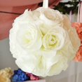 thumbnail image 2 of CHOK 2 Pack | 7” Mauve Flower Ball Silk Rose Pomander Kissing Ball, 2 of 11