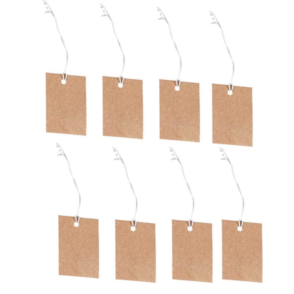 Étiquette de Prix Étiquette Vierge Accessoires Bricolage Étiquette de Prix Accessoire Format Compact Sans Bavures Durable Réutilisable Cordon Accessoires de Boutique Fournitures de Bijoux XK875