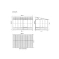thumbnail image 3 of Gazebo Penguin Florence Ajouter Une Pièce 10 ft. x 16 ft. en Gris, 3 of 9