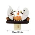 thumbnail image 2 of Halloween Decor 3D Ghosts Roasting Campfire S’Mores Ghost Campfire Flickering Nightlight, 2 of 9