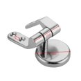 thumbnail image 2 of 2PCS Replacement Toilet Seat Hinge Set Chrome Hinges With Fittings For Wood Finished, 2 of 9
