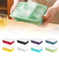 thumbnail image 3 of Binwennn Large Ice Cubes for with 6 Grid Silicone Ice Tray With Lid Reusable Ice Maker For Juice Drinks Coffee, 3 of 7