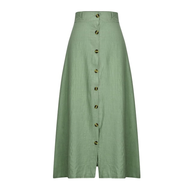 Ketyyh-chn99 Robes d'Été pour Femmes Grande Taille Robe Élégante pour Femme Robe Droite Unie pour Vacances Robe à Enfiler Robe de Plage Vert,P