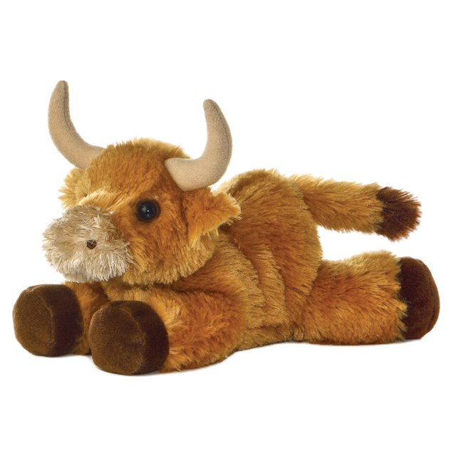 Aurora Peluches Mini Flopsie-Toro (Taureau) 8 Pouces