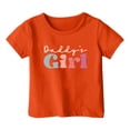 thumbnail image 4 of Pyjama Décontracté pour Enfants Motif Lettre Imprimé Multicolore Col Rond Manches Courtes Grandes Filles Soutien-Gorge Intégré Camisoles Manches Courtes Chemises Filles Manches Longues Chemise de Pâques Filles Filles Athlétiques, 4 of 4