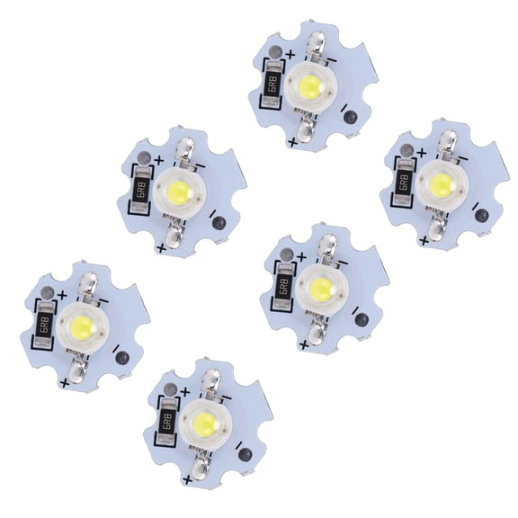 TOPINCN AXD-1W-5V 25Pcs White Blue Green UV Yellow Red RGB High Power LED Chips DIY Lamp