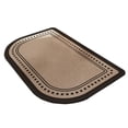 thumbnail image 1 of Half Bath Mat Fit Under Door Non Washable Bathroom Mat With Rubber Backing Absorbent Woven Half Round Shower Rug Flower Bath Rugs 17.72"x27.56"(13 Styles) Blanket Preppy 8 by 5 Rug Wool Throws Living, 1 of 4