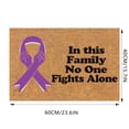 thumbnail image 3 of Tapis d'Entrée de Sensibilisation au Cancer avec Ruban Non - Intérieur Extérieur Tapis Personnalisable, 3 of 8