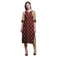 thumbnail image 1 of Bimba Cotton Printed Straight Kurtis For Women Panel Kurta Summer Tunic-Medium, 1 of 6