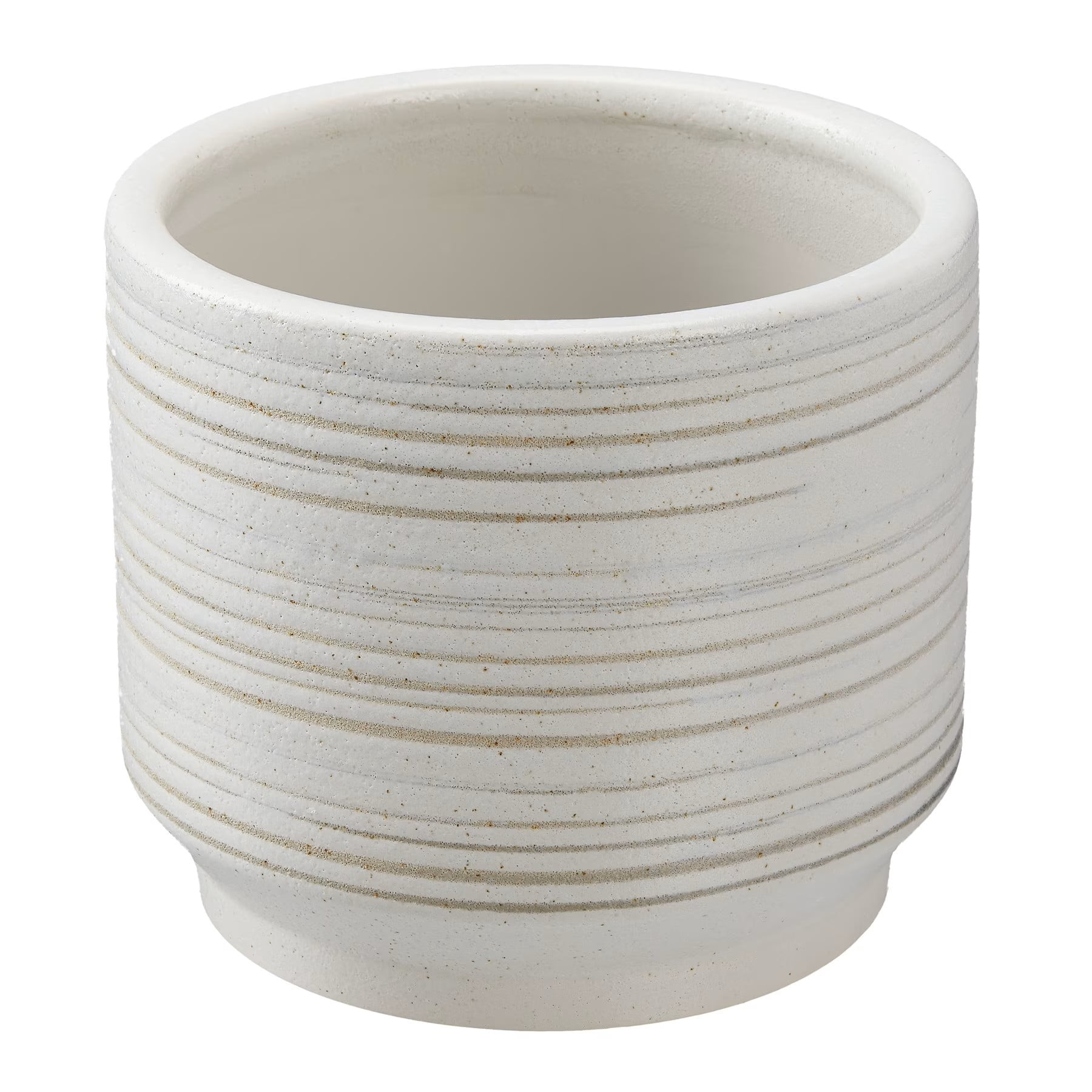 Better Homes & Gardens Céramique Pot à Rayures de 15,2 cm-Blanc