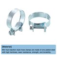 thumbnail image 4 of Unique Bargains 10Pack Mini Fuel Line Pipe Hose Clamp Clip, Adjustable 27-29mm, Zinc Plated, 4 of 5