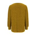 thumbnail image 4 of Penkiiy Chandails à Col Rond pour Femmes Manches Longues Chemises Coupe Ample Décontractée Automne 2025 Mode Léger Pull Tunique Tenues 4TG Jaune, 4 of 5