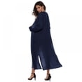 thumbnail image 1 of Women‘s Lightweight Long Sleeve Cardigan Sweaters Irregular Split Open Front Thin Knit Sweater with Pockets, 1 of 7