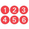 thumbnail image 1 of Aspire Acrylic Locker Number Signs 1-30, Door Sign with Self-adhesive Tape Red, 1 of 5