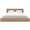 Brown Oak, variant on Nexera Kanso Low Profile Queen Platform Bed with Headboard, Natural Blonde Oak