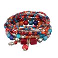 thumbnail image 1 of Riforla Bracelets Empilables Perles Dames Hommes Bracelet Extensible Multicouche Ensemble Bijoux Multicolores Bijoux Femmes g, 1 of 7