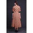 thumbnail image 3 of Bimba Robe à Manches Roulées pour Femmes à Imprimé Géométrique, Col Mandarin, Chemise Boutonnée - Très Petit, 3 of 5