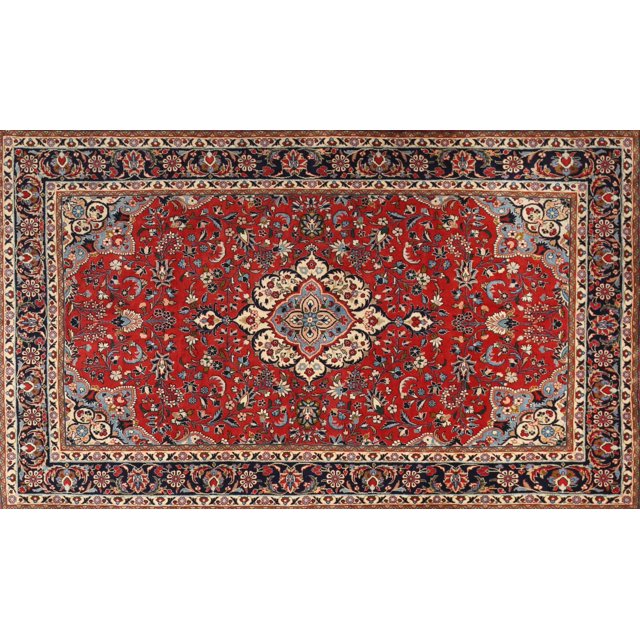 Ahgly Company Indoor Rectangle Traditional Orange Salmon Pink Medallion Area Rugs, 2' x 3'