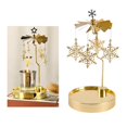 thumbnail image 3 of GUOOL Golden Rotating Candle Holder Holder Home Candlestick Centerpieces Wedding Table Snowflake D, 3 of 9