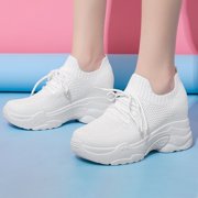 XEGLSBU Women's Walking Shoes Cushion Running Tennis Shoes Non-Slip Comfortable Breathable Workout Gym Sports Athletic Fashion Sneakers